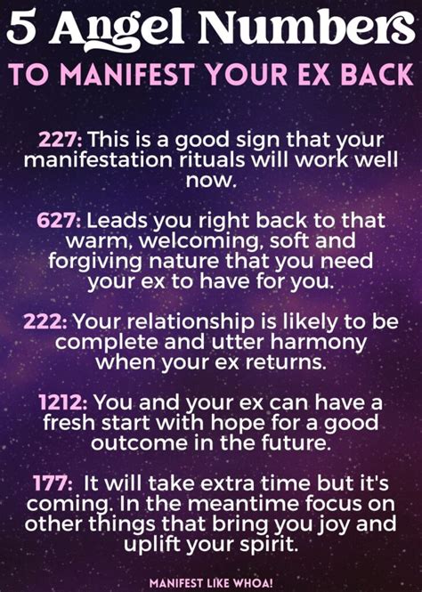 Angel Numbers That Mean Your Ex Is Coming Back Manifest Like Whoa