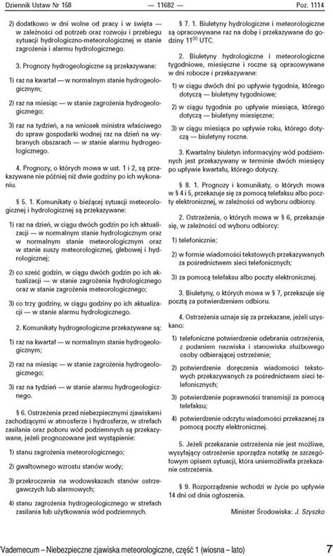 METEOROLOGICZNA OSŁONA KRAJU Niebezpieczne zjawiska meteorologiczne