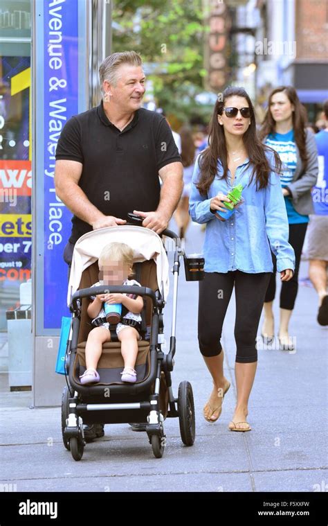 Alec Baldwin And Wife Hilaria Baldwin Take Their Daughter Carmen Out