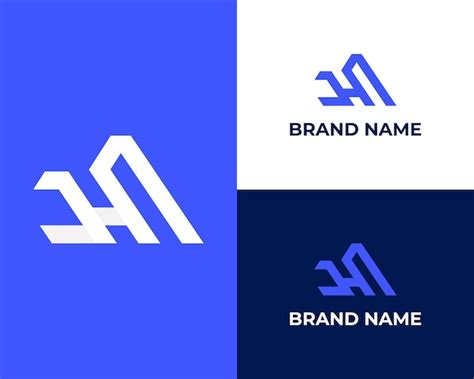 Premium Vector Hu Letter Logo Design Template