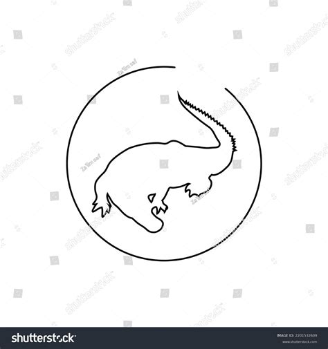 Crocodile Logo Sign Icon Symbol On Stock Vector (Royalty Free ...