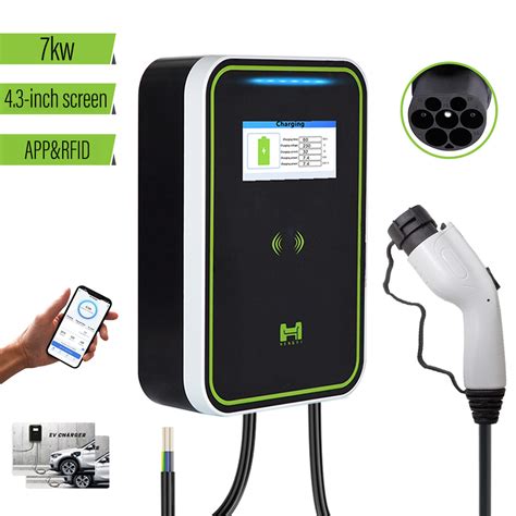 Wholesale 7kw Ev Charging Station Ev Charger Fast Quick Wallbox Gb T For Electric Car Home Use