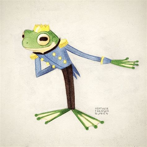 Art By Heather Franzen Rutten Todays Word Is Frog Prince So I Drew