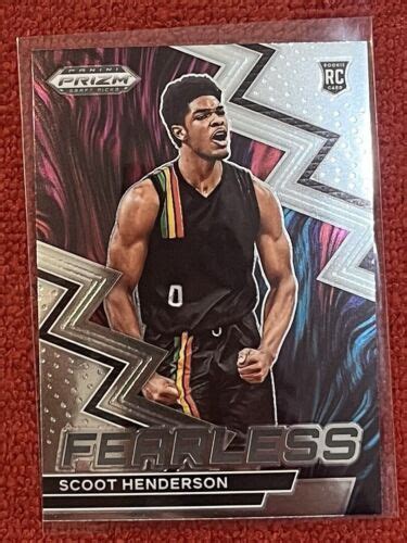 Panini Prizm Draft Picks Fearless Silver Scoot Henderson