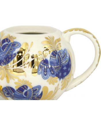 LOMONOSOV IMPERIAL PORCELAIN TEAPOT GOLDEN GARDEN TULIP