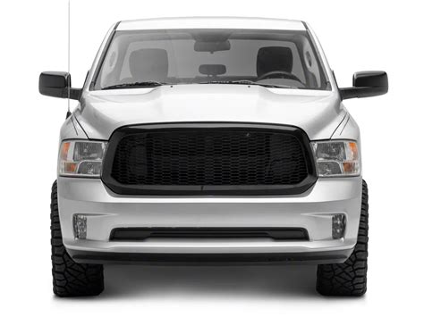 Ram 1500 Honeycomb Mesh Upper Replacement Grille Gloss Black 13 18 Ram 1500 Excluding Rebel