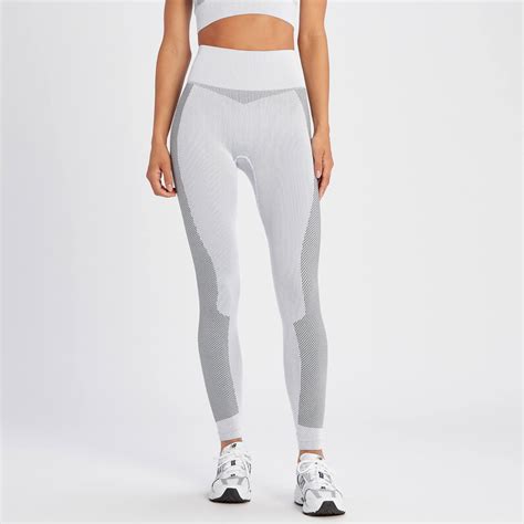 Buy Womens Contrast Seamless Leggings White Myprotein™