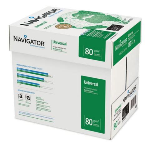 Navigator Universal A4 80gsm White Printer Paper Box Of 2500 Sheets