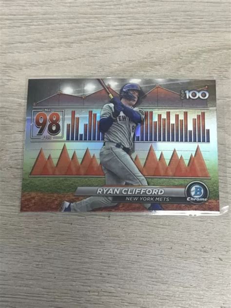 CARTE DE BASEBALL 2024 Bowman Chrome Scouts Top 100 Ryan Clifford BTP