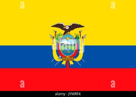 Flag of Ecuador, Republic of Ecuador. Template for award design, an ...