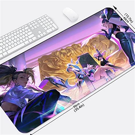 KDA Evelynn Ahri Akali Kai Sa Seraphine Mouse Pad Waterproof Mouse Mat