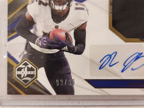 Limited Rashod Bateman Rookie Patch Auto Parallel Ravens Rc