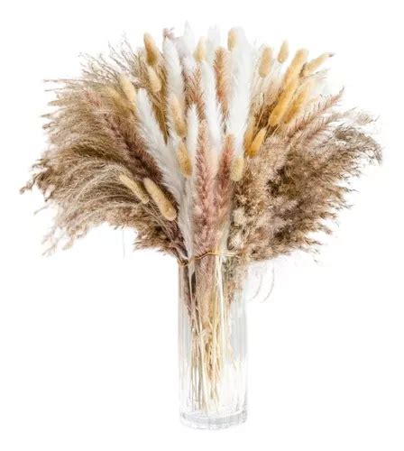 Pampas Secas 105pcs Plantas Decorativas Flores Artificiales MercadoLibre