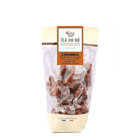 Caramels Fleur De Sel Et Beurre AOP Sachet 180g ILE DE RE CHOCOLATS