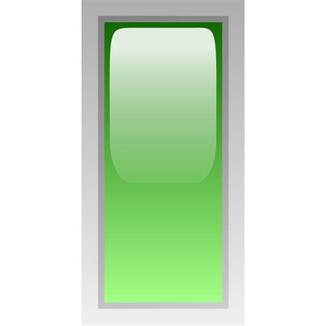 Rectangular green box vector clip art | Free SVG