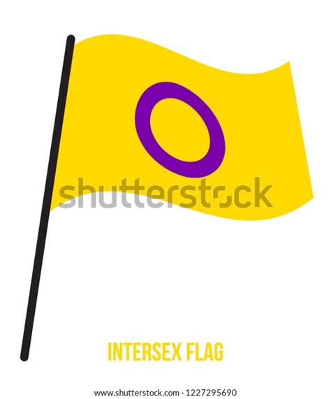 Intersex Flag Waving Vector Illustration Designed Stock Vector Royalty