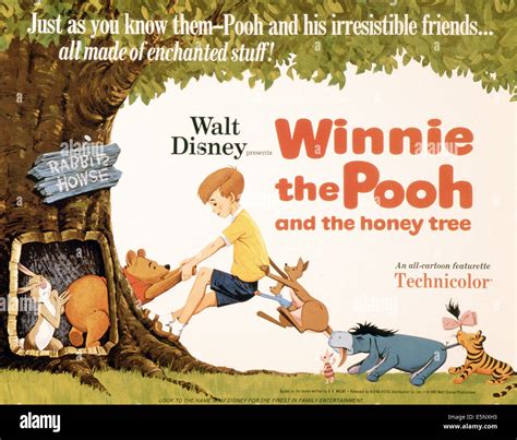 WINNIE THE POOH AND THE HONEY TREE, US poster, from left: Rabbit ...