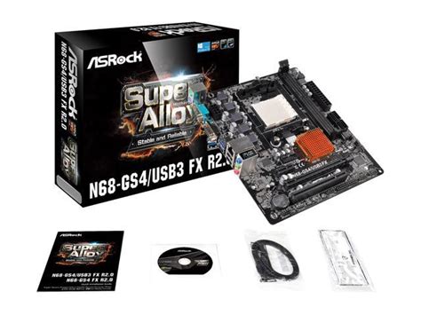 ASRock N68 GS4 USB3 FX R2 0 AM3 AM3 Micro ATX AMD Motherboard Newegg Ca