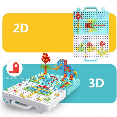 Jucarie Educativa Si Interactiva Stem Set De Constructie Puzzle Din