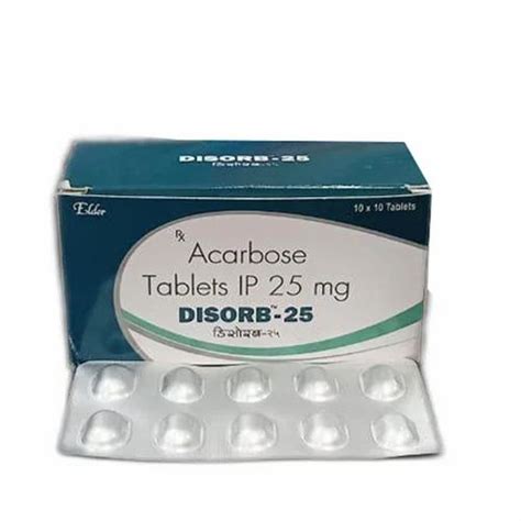 25mg Acarbose Tablet IP At Rs 287 Box Pharmaceutical Tablets In