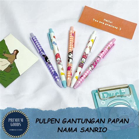 VARIAN 4 8 12 PCS PULPEN CETEK MEKANIK KARAKTER SANRIO V3 BOLPEN