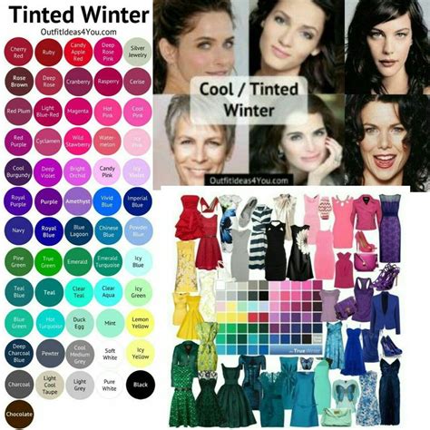 Clear Winter Celebrities Hair Colors Deep Winter Colors Winter Skin Tone Winter Color Palette