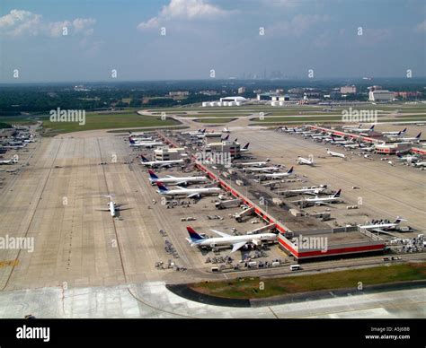 Hartsfield Atlanta Airport Georgia USA aerial view Stock Photo - Alamy