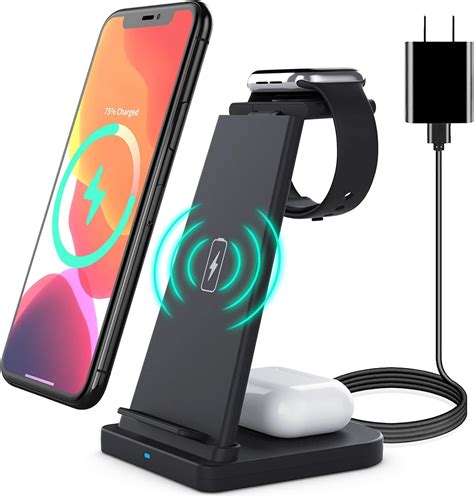 Amazon Mangoton Wireless Charging Station 3 In 1 Charging Dock