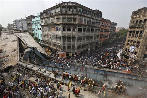 India overpass collapse death toll rises as police detain 5