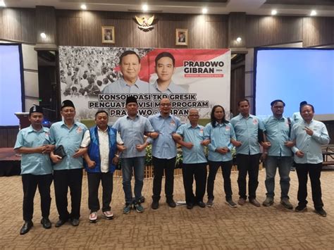 Tkd Gresik Gelar Konsolidasi Tim Pemenangan Prabowo Gibran Gresik Satu