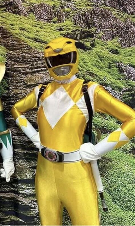 Mighty Morphin Power Rangers Yellow Ranger Costume Gem