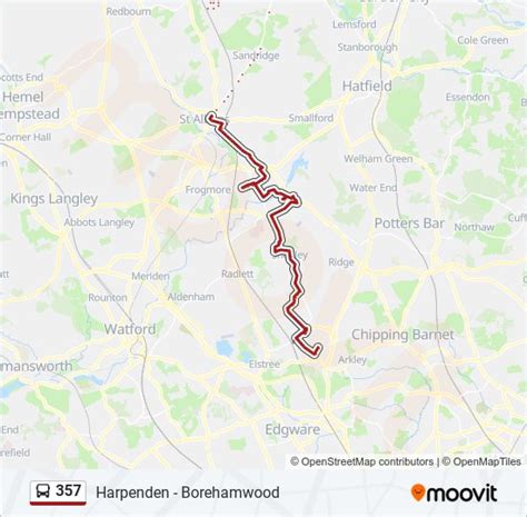 357 Route Schedules Stops Maps Borehamwood Updated