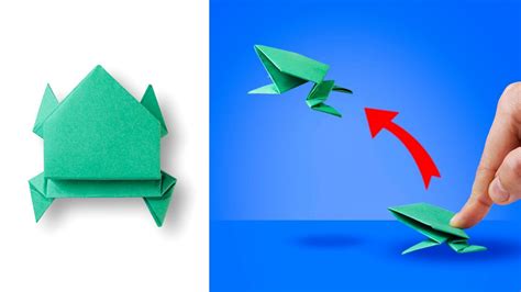 Paper Jumping Frog How To Make A Frog That Can Jump From A Sheet Of