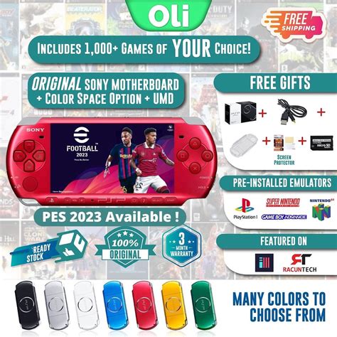 Sony PSP 3000 / 2000 / 1000 ORIGNAL FULL SET + PES 2023 + 1000 GAMES ...