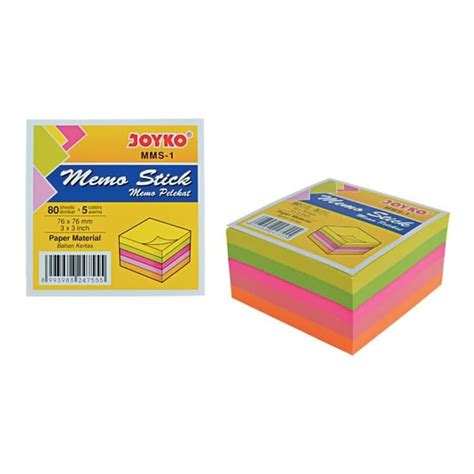 JOYKO STICKY NOTES 5 WARNA WARNA WARNI 75MM X 75MM SNC 0303N MEMO NOTE