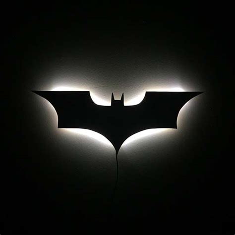 The Handmade Led Wall Lamp Lets You Call Batman With His Sign Gadgetsin