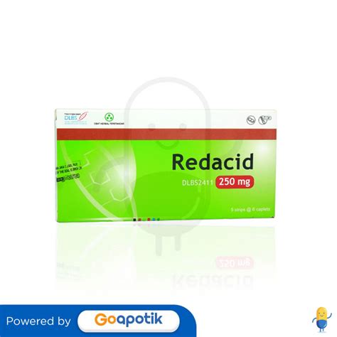 REDACID 250 MG BOX 30 KAPLET Kegunaan Efek Samping Dosis Dan Aturan