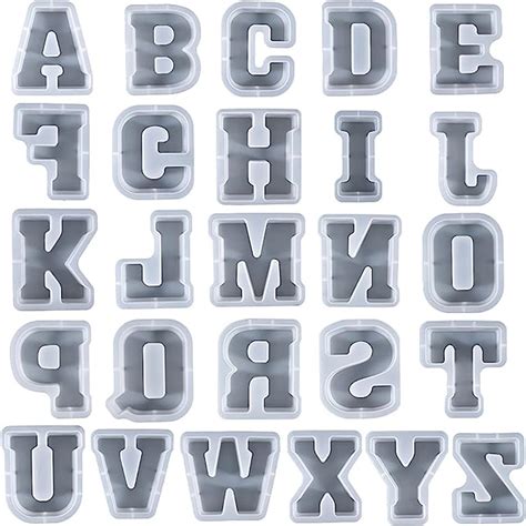 Amazon ESEDAGE 7 Inch Letter Resin Mold 7 Inches 26 Pack English