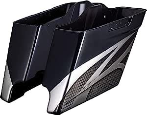 Amazon Moto Onfire Vivid Black 4 5 Inch Stretched Saddlebags