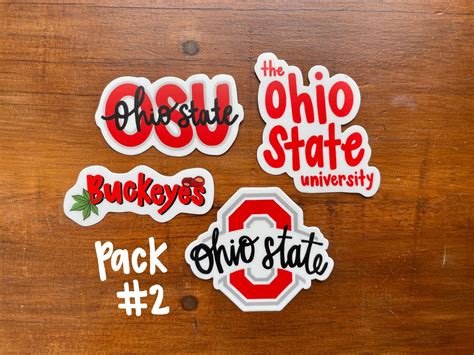 Ohio State Vinyl Sticker/Magnet/Sticker Packs | Etsy