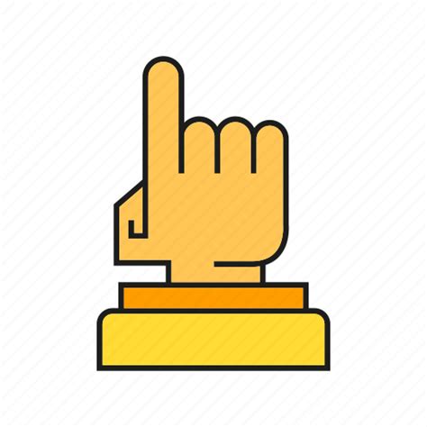 Award, finger, hand, prize, success, trophy, win icon