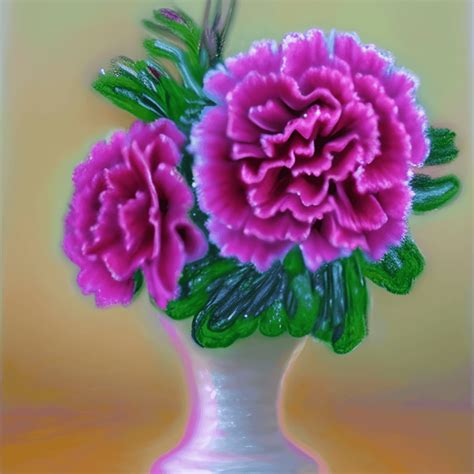 Carnations Pastel Art · Creative Fabrica