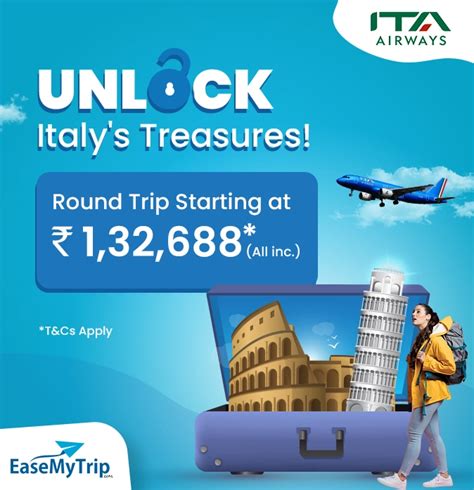 Ita Airways Sale Enjoy Promotional Fares On Round Trip Flight Tickets