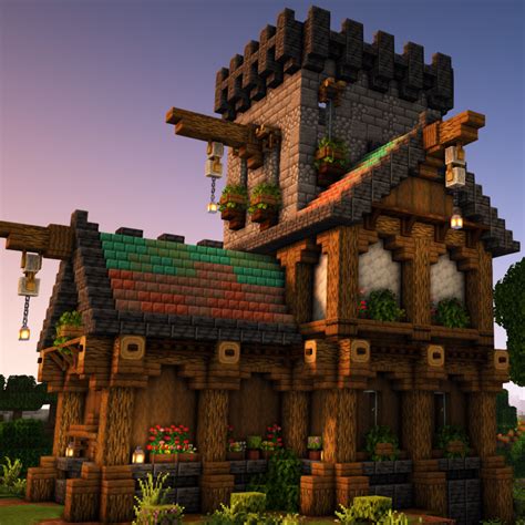 My Medieval Survival House! : Minecraftbuilds