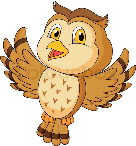 Owl Flying Cartoon Character 4857974 Vector Art At Vecteezy