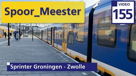 4K Railway Cabview NS Train Sng Rij Mee Met De Sprinter Van