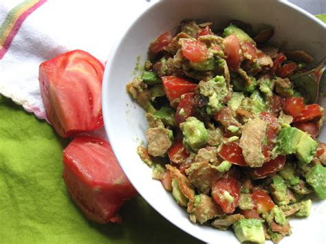 Stew or a Story: Tomato, Avocado & Garlic Pita Bread Salad