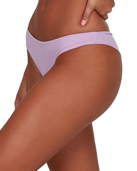 Rvca Solid Cheeky Bikini Bottom Lavender SurfStitch