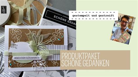 Produktpaket Sch Ne Gedanken Gl Ckwunschkarte Stampinup Produkte