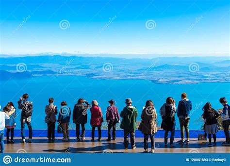 Shiga,Japan - November 13,2017 : Biwa Lake Valley at Shiga Japan. Lake ...